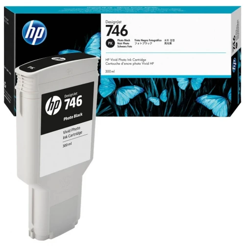 HP Original 746 / P2V82A Tintenpatrone Foto Schwarz 300ml