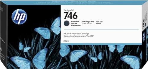 Original HP P2V83A / 746 Tinte Matt Schwarz 300ml
