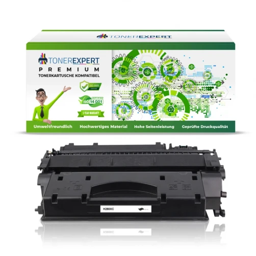 TONEREXPERT Premium Kompatibel für HP 80X / CF280X Tonerkartusche Schwarz bis zu 6500 Seiten