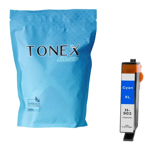 TONEREXPERT Premium Kompatibel für HP 903XL / T6M03AE Tintenpatrone Cyan bis zu 900 Seiten