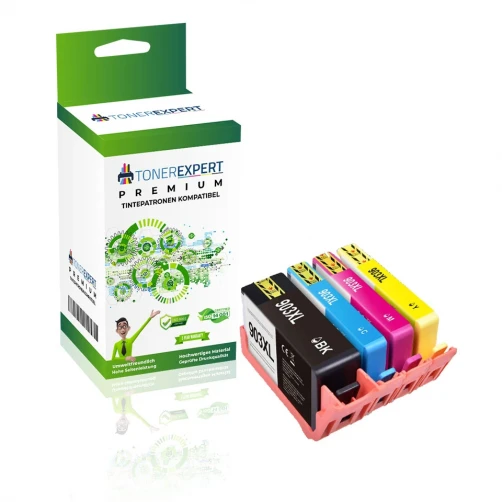 TONEREXPERT Premium Kompatibel für HP 903XL Tintenpatrone Multicolor 4er-Pack