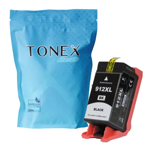 TONEREXPERT Premium Kompatibel für HP 912XL / 3YL84AE Tintenpatrone Schwarz bis zu 825 Seiten