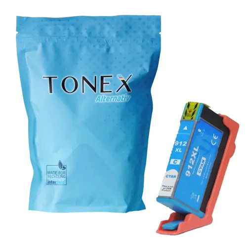 TONEREXPERT Premium Kompatibel für HP 912XL / 3YL81AE Tintenpatrone Cyan bis zu 825 Seiten