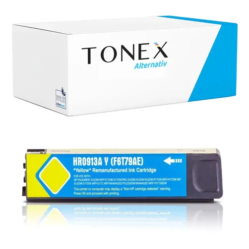 TONEREXPERT Premium Kompatibel für HP 913A / F6T79AE Tintenpatrone Gelb bis zu 3000 Seiten