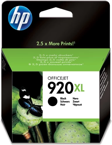 Original HP 920XL / CD975AE Tinte Schwarz bis zu 1200 Seiten 32ml