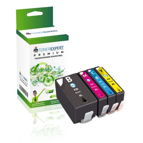 TONEREXPERT Premium Kompatibel für HP 920XL Tintenpatrone Multicolor 97ml Spar-Set