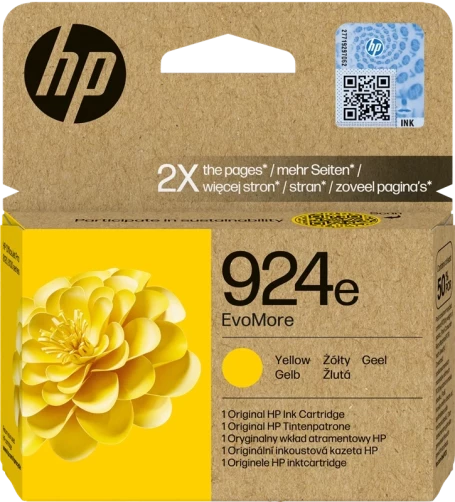 Original HP 924e / 4K0U9NE Tinte Gelb bis zu 800 Seiten