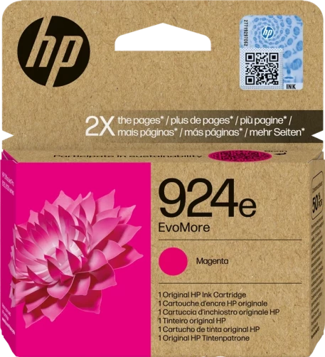 Original HP 924e / 4K0U8NE Tinte Magenta bis zu 800 Seiten