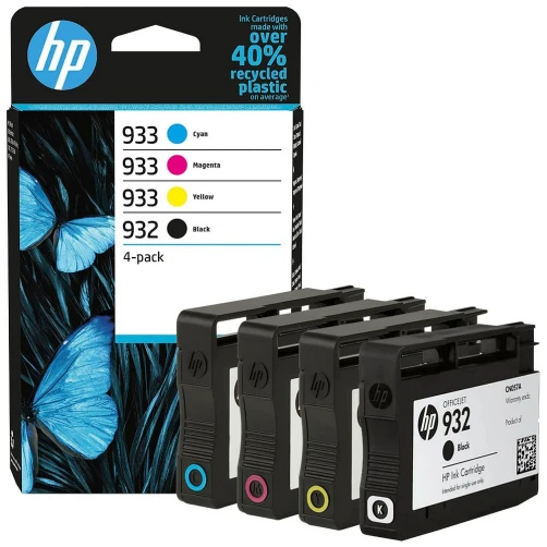 HP Original 932 - 933 / 6ZC71AE Tintenpatrone Schwarz Cyan Magenta Gelb Multipack