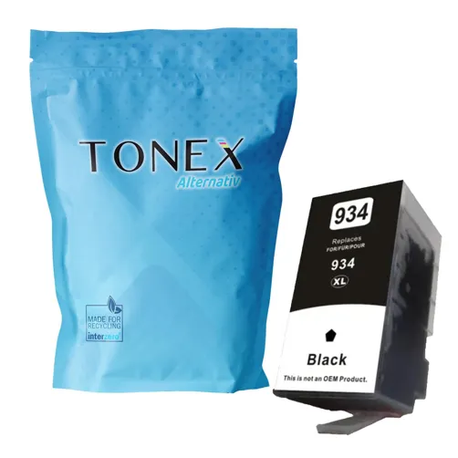 TONEX alternativ für HP 934XL / C2P23AE Tinte Schwarz bis zu 1000 Seiten