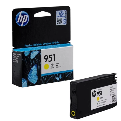 HP Original 951 / CN052AE Tintenpatrone Gelb bis zu 700 Seiten