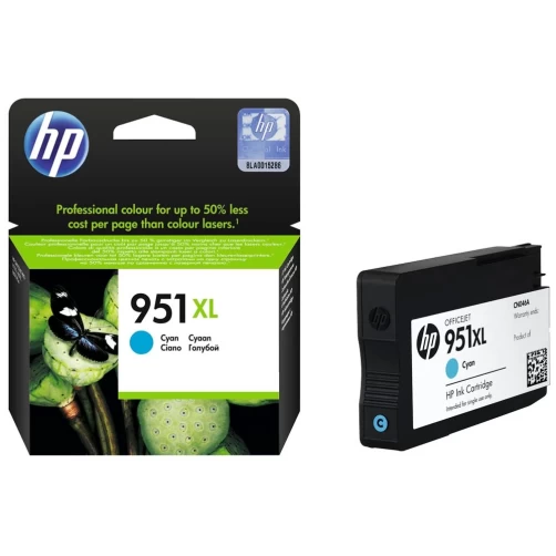 HP Original 951XL / CN046AE Tintenpatrone Cyan bis zu 1500 Seiten 17ml