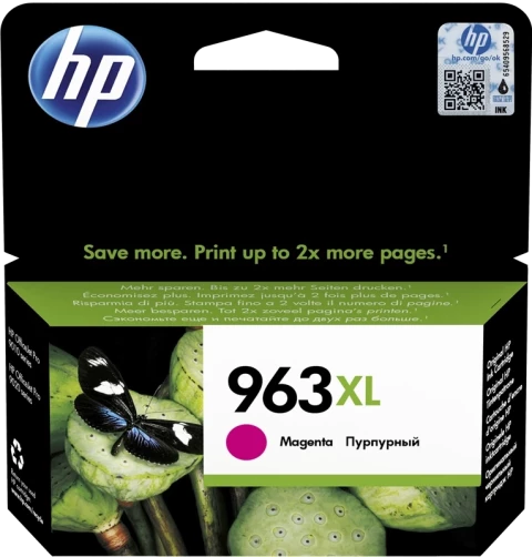 Original HP 3JA28AE / 963XL Tinte Magenta bis zu 1600 Seiten
