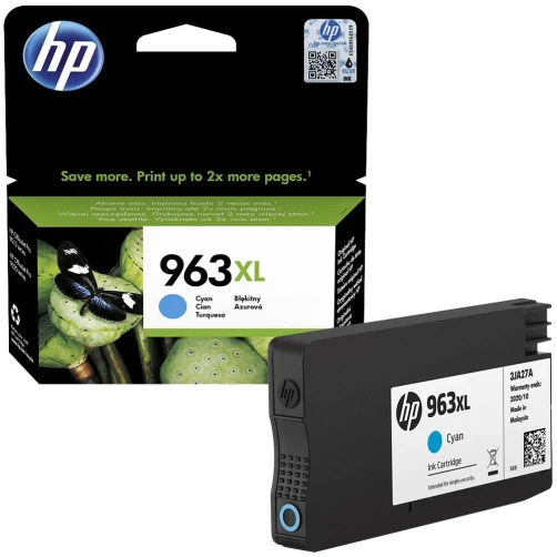 HP Original 963XL / 3JA27AE Tintenpatrone Cyan bis zu 1600 Seiten 23ml