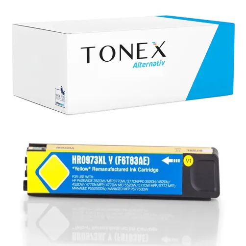 TONEREXPERT Premium Kompatibel für HP 973X / F6T83AE Tintenpatrone Gelb bis zu 7000 Seiten