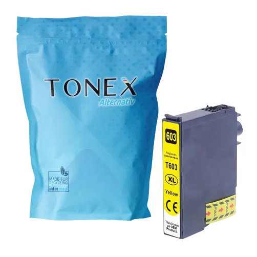 TONEREXPERT Premium Kompatibel für Epson 603XLY / C13T03A44010 Tintenpatrone Gelb bis zu 350 Seiten