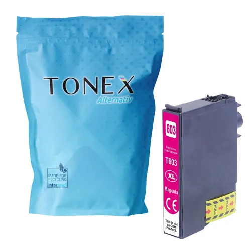 TONEREXPERT Premium Kompatibel für Epson 603XLM / C13T03A34010 Tintenpatrone Magenta bis zu 350 Seiten