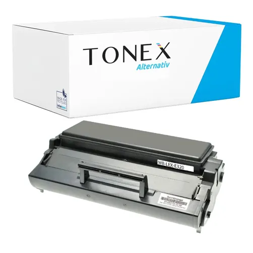 TONEREXPERT Premium Kompatibel für Lexmark E 320 / 8A0477 Tonerkartusche Schwarz bis zu 6000 Seiten