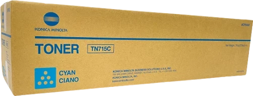 Original Konica Minolta ACP8450 / Minolta TN-715C Toner Cyan bis zu 45000 Seiten