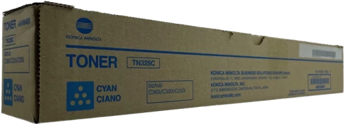 Konica Minolta Original AAV8450 / TN328C  bis zu 28000 Seiten