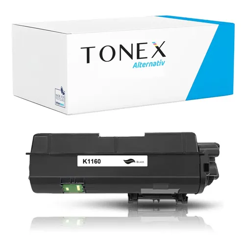 TONEX alternativ für Kyocera TK-1160BK / 1T02RY0NL0 Toner Schwarz bis zu 7200 Seiten