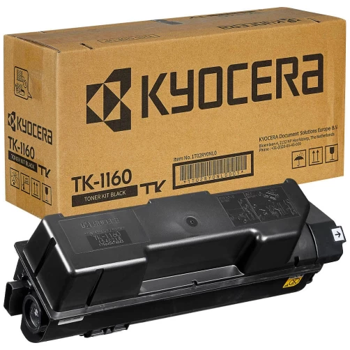 Original Kyocera TK-1160 / 1T02RY0NL0 Toner Schwarz bis zu 7200 Seiten