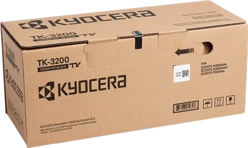 Kyocera Original TK-3200 / 1T02X90NL0 Tonerkartusche Schwarz bis zu 40000 Seiten