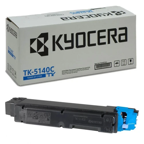 Kyocera Original TK-5140C / 1T02NRCNL0 Tonerkartusche Cyan bis zu 5000 Seiten