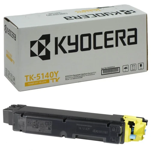 Kyocera Original TK-5140Y / 1T02NRANL0 Tonerkartusche Gelb bis zu 5000 Seiten