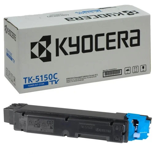 Kyocera Original TK-5150C / 1T02NSCNL0 Tonerkartusche Cyan bis zu 10000 Seiten