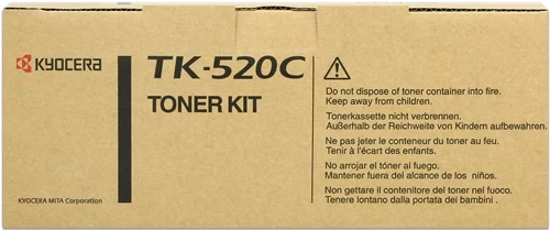 Kyocera Original TK-520C / 1T02HJCEU0 Tonerkartusche Cyan bis zu 4000 Seiten