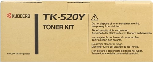 Kyocera Original TK-520Y / 1T02HJAEU0 Tonerkartusche Gelb bis zu 4000 Seiten