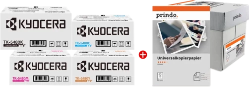 Original Kyocera TK-5480 MCVP Toner Schwarz Cyan Magenta Gelb bis zu 5000 Seiten