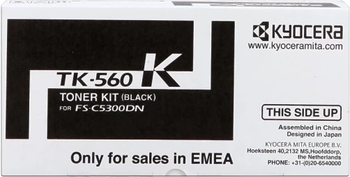 Kyocera Original TK-560K / 1T02HN0EU0 Tonerkartusche Schwarz bis zu 12000 Seiten