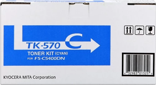 Kyocera Original TK-570 / 1T02HGCEU0 Tonerkartusche Cyan bis zu 12000 Seiten