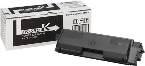 Original Kyocera TK-580K / 1T02KT0NL0 Toner Schwarz bis zu 3500 Seiten