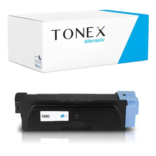 TONEREXPERT Premium Kompatibel für Kyocera TK-590C / 1T02KVCNL0 Tonerkartusche Cyan bis zu 5000 Seiten