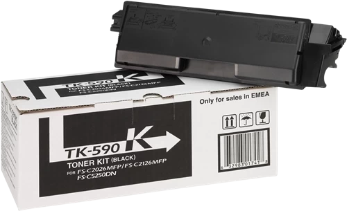 Original Kyocera TK-590K / 1T02KV0NL0 Toner Schwarz bis zu 7000 Seiten