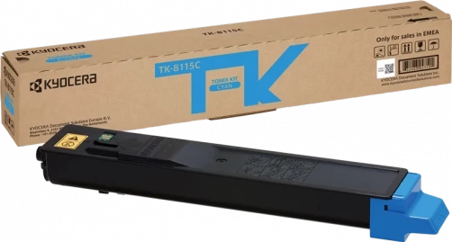 Kyocera Original TK-8115 / 1T02P3CNL0 Tonerkartusche Cyan bis zu 6000 Seiten