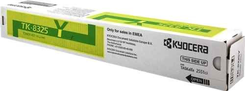 Original Kyocera TK-8325 / 1T02NPANL0 Toner Gelb bis zu 12000 Seiten