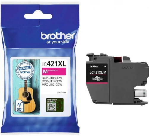 Original Brother LC-421XLM Tinte Magenta bis zu 500 Seiten