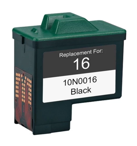 TONEREXPERT Premium Kompatibel für Lexmark 16 / 10N0016E Tintenpatrone Schwarz bis zu 335 Seiten 14ml