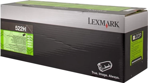 Lexmark Original 522H / 52D2H00 Tonerkartusche Schwarz bis zu 25000 Seiten