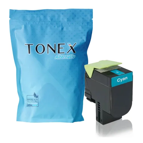 TONEX alternativ für Lexmark 802 / 80C20C0 Toner Cyan bis zu 1000 Seiten