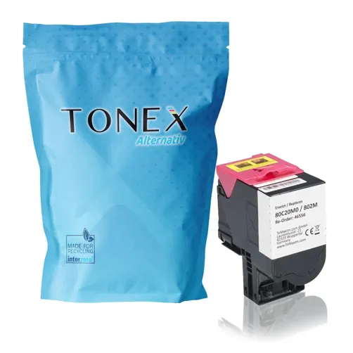TONEX alternativ für Lexmark 802 / 80C20M0 Toner Magenta bis zu 1000 Seiten