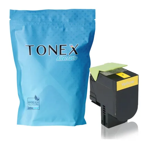 TONEX alternativ für Lexmark 802 / 80C20Y0 Toner Gelb bis zu 1000 Seiten