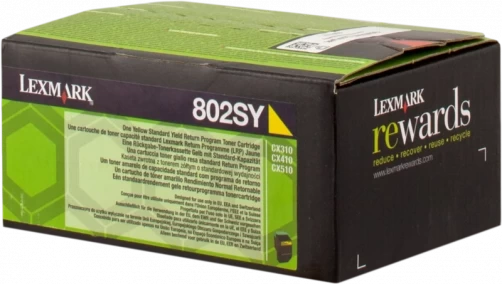 Original Lexmark 802S / 80C2SY0 Toner Gelb bis zu 2000 Seiten