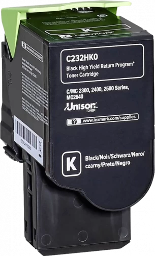 Original Lexmark C232HK0 Toner Schwarz bis zu 3000 Seiten