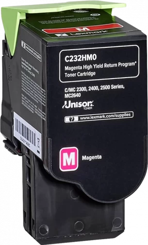 Original Lexmark C232HM0 Toner Magenta bis zu 2300 Seiten