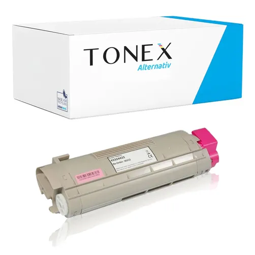 TONEREXPERT Premium Kompatibel für OKI 43324422M Tonerkartusche Magenta bis zu 6000 Seiten